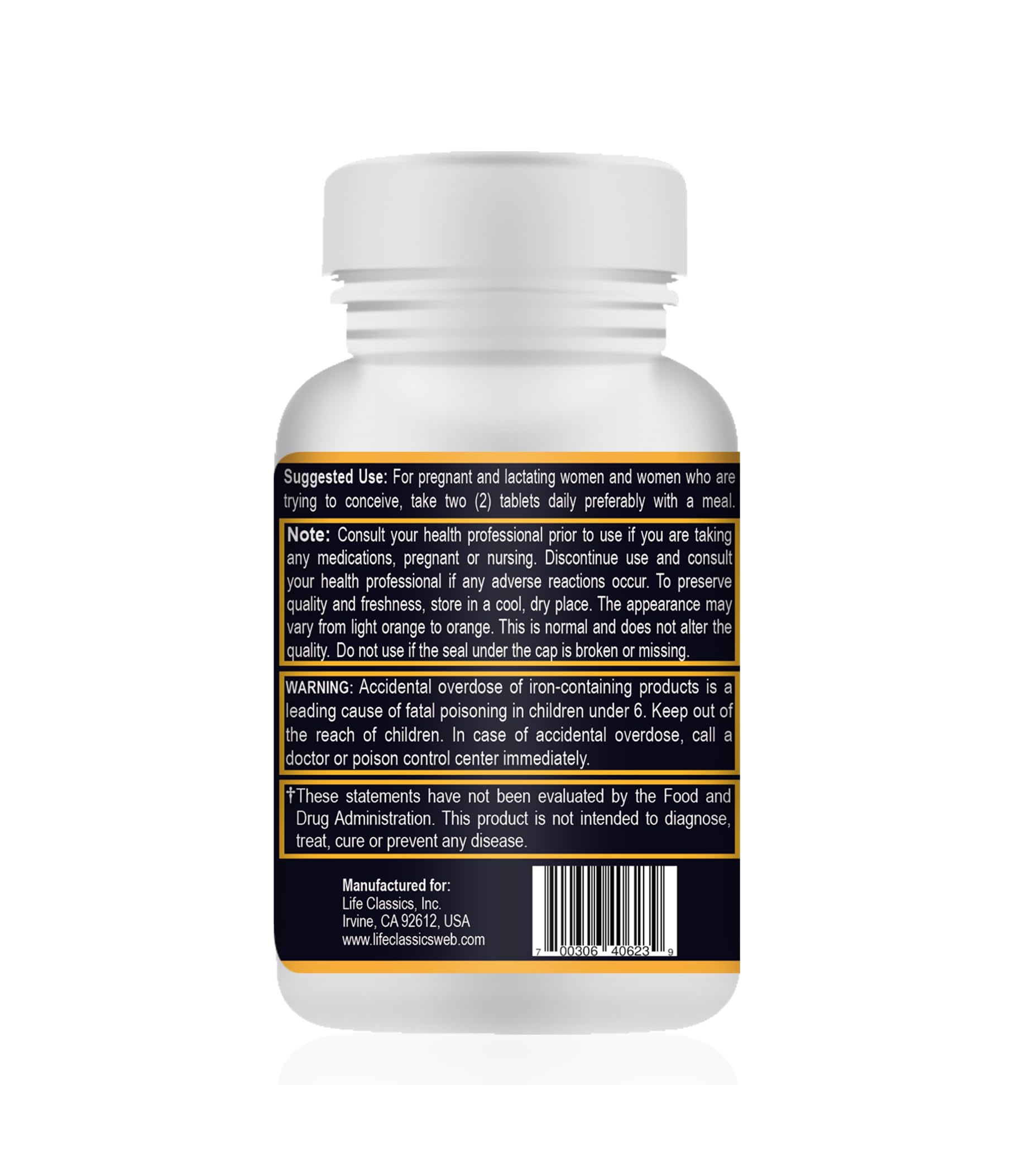 Your Nutritionist - Prenatal Multivitamin – 120 Tablets – 60 Days